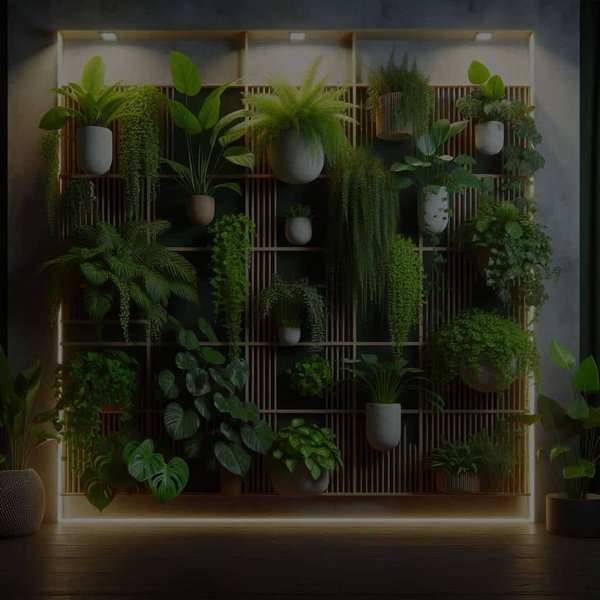 Quelles sont les meilleures plantes pour créer un jardin vertical intérieur dans un espace sombre ?