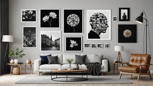 Décoration design avec des tirages collages artistiques